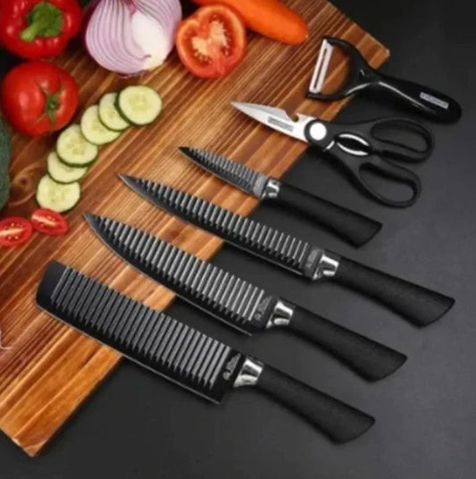 SET DE 6 CUCHILLOS DE COCINA